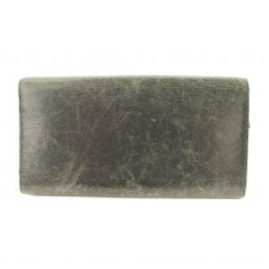 BALENCIAGA ジャイアントマネー 長財布 レザー ベルト グレー 233599