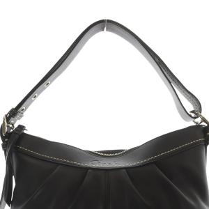 COACH アシュレイレザーダッフル ショルダーバッグ 2WAY ハンドバッグ レザー 黒 ブラック F14183