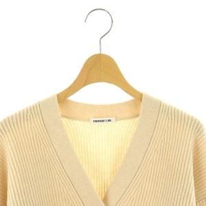 EVERYDAY I LIKE 23AW ミミトリミング Mimi Cropped カーディガン 長袖 Vネック クロップド丈 ウール
