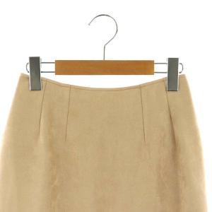 Ron Herman スエードタイトスカート ロング マキシ丈 XS ベージュ