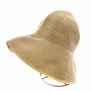 ストローハット 麦わら帽子 刺繍 ベージュ /AN29 OF