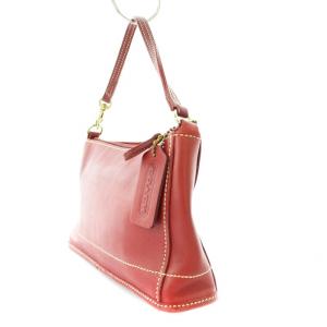 COACH オールド オールレザー アクセサリーポーチ 赤 9311 /MM OF SH