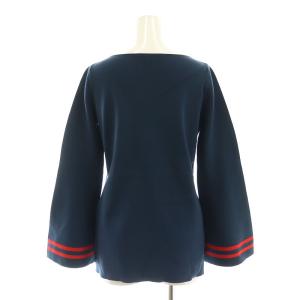 L'Appartement Sleeve Flare KNIT ニット セーター 長袖 紺 ネイビー