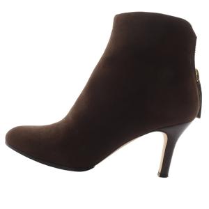 スエード ショートブーツ ヒールブーツ ハイヒール 36 23cm 茶色 ブラウン /SR19