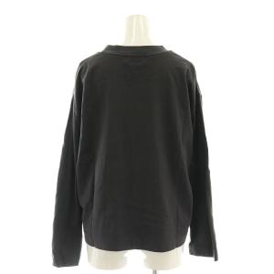 MARGARET HOWELL 23AW コットンロングスリーブカットソー 長袖 チャコールグレー