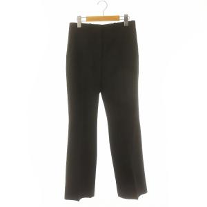 ウールセンタープレススラックスパンツ ジッパーフライ 0 黒 ブラック /MI OS SH