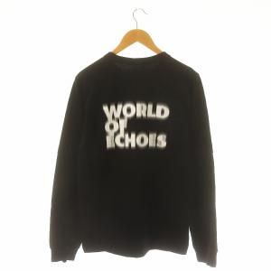 sacai クルーネックカットソー Tシャツ 長袖 プルオーバー  コットン 2 M 黒 ブラック