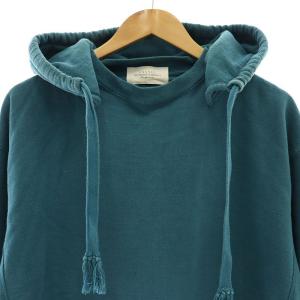 UNUSED スウェットフーディー パーカー オーバーサイズ 1 S 青 ブルー US2041 /KO OS SH