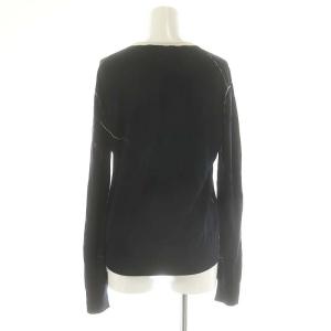 CELINE フィービー期ステッチクルーネックニット カットソー 長袖 XS 紺 ネイビー /HK OS