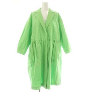 コットンギャザーコート スプリングコート 36 ライム /HK OS