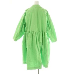 Drawer コットンギャザーコート スプリングコート 36 ライム /HK OS