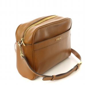 FURLA アヴリル ショルダーバッグ レザー 鞄 茶 ブラウン