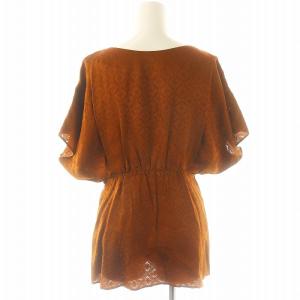 Mame Kurogouchi Draped Sleeves Komon Tops	トップス ブラウス フレンチスリーブ ドルマンスリーブ
