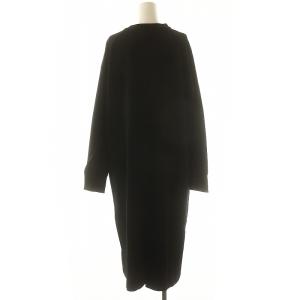 JOURNAL STANDARD LUXE 24AW ポンチクルーネックワンピース ロング 長袖 黒 ブラック