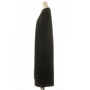 JOURNAL STANDARD LUXE 24AW ポンチクルーネックワンピース ロング 長袖 黒 ブラック