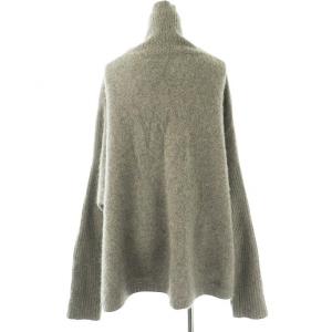 Spick&Span 23AW フォックスウールロングリブタートルプルオーバー セーター 長袖 グレー /DO OS