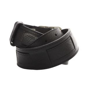 D&G レザー バックルベルト 95 黒 ブラック