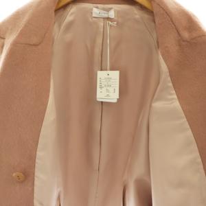 deicy ショートコート アウター ダブル モヘヤ カシミヤ混 F ピンクブラウン /HK OS