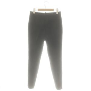 Theory 23AW Bistretch Double 3 Treeca GZ ストレッチパンツ テーパードスリム 00 黒 ブラック
