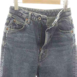 nagonstans MODEST 001 デニムパンツ ジーンズ テーパード ハイウエスト 34 青 ブルー