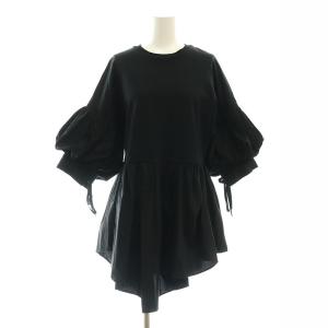 22AW タイプライター レイヤーライクPULLOVER プルオーバー カットソー 五分袖 38 黒 ブラック