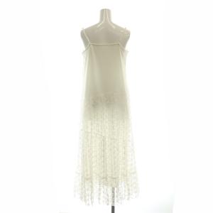 SNIDEL 24AW プリーツバリエキャミワンピース ロング マキシ丈 ノースリーブ 1 白 ホワイト /MI OS