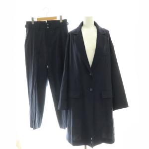 セットアップ 上下 2点セット ロングジャケット テーラード パンツ テーパード ジッパーフライ ウール