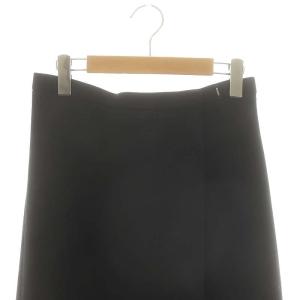 EPOCA ダブルクロスラップスカート ロング 40 黒 ブラック /DF OS