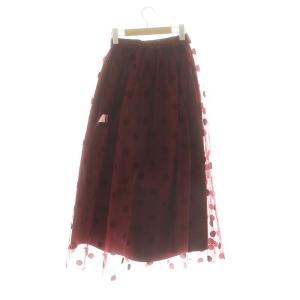 Ameri VINTAGE 24SS セットアップ 2点セット OTONA MUSE DOT TULLE SKIRT スカート ロング フレア シアースカート