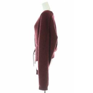 Ameri VINTAGE 23AW TURN OVER KNIT CARDIGAN カーディガン ニット 長袖 Vネック オーバーサイズ F 赤 レッド