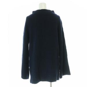 Deuxieme Classe ウール カシミヤ ボトルネックニット セーター 長袖 スタンドカラー 紺 ネイビー