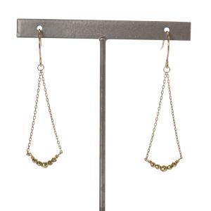 NOJESS ピアス ドロップデザイン K10 ゴールド /YO29