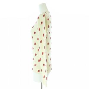 HYSTERIC GLAMOUR THE ROLLING STONES カシミヤセーター ニット 長袖 総柄 クルーネック F アイボリー