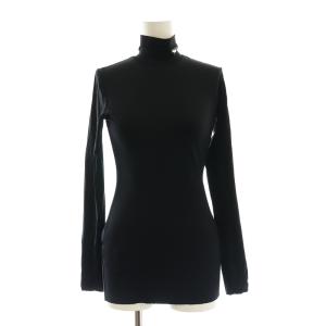 ブラックジャージー タートルネック トップス 38 ブラック