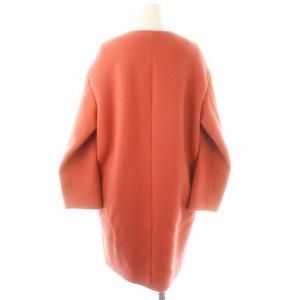 IENA ラムウールノーカラーコート アウター 38 M ピンク