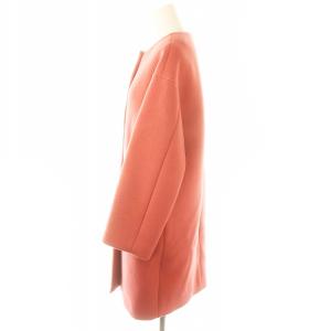 IENA ラムウールノーカラーコート アウター 38 M ピンク