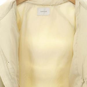 SIMPLICITE 23AW スタンドパフィーダウンジャケット アウター フード オフホワイト /MI OS