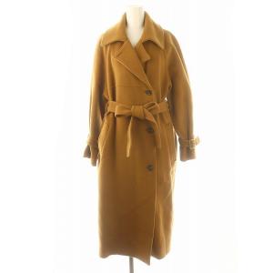 リバーウールトレンチコート アウター ベルト付き 36 キャメル /DF OS