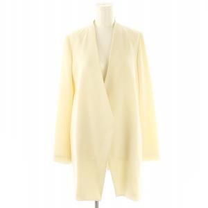 ウィノーラ WINOLA ノーカラージャケット テーラード ロング 2 M アイボリー /YQ OS