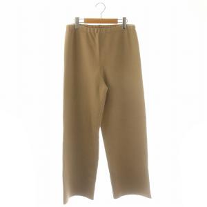 ミラノリブパンツ ニットパンツ イージー 38 ベージュ