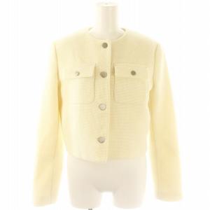 24AW Plush Tweed PKT Cardgn JKT ツイードジャケット ノーカラージャケット