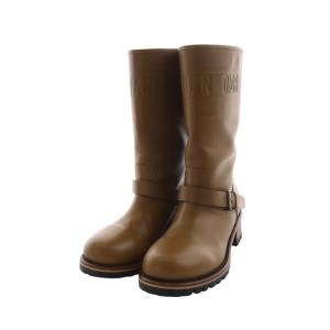 ロゴエンボス エンジニアブーツ レザー 39 ブラウン MD1020