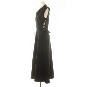 Christian Dior ウールシルクサイドレースアップワンピース 051R30S1212