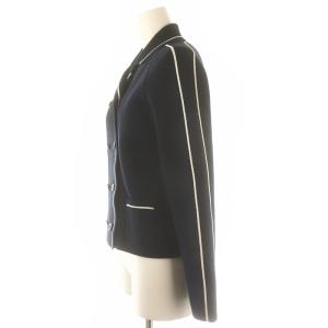 Christian Dior ダブルボタンニットジャケット F38 ネイビー 224V02AM7091