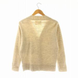 MHL. 22AW WOOL ALPACA LINEN カーディガン ニット 長袖 M 生成色 エクリュ