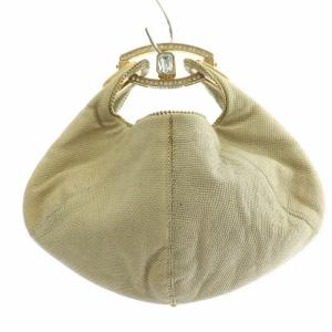 パーティーバッグ クラッチバッグ ハンドバッグ ストーン 装飾 ベージュ ゴールド色 /BB OH OF