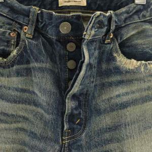 Ron Herman デニム DENIM ストレートデニムパンツ ジーンズ ジーパン ウォッシュ加工 ダメージ加工 29 S