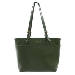 WINSTON トップジップ ポケット トート ミディアム バッグ レザー 牛革 緑 グリーン 30S3GWNT2L