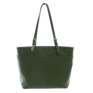 MICHAEL KORS WINSTON トップジップ ポケット トート ミディアム バッグ レザー 牛革 緑 グリーン 30S3GWNT2L