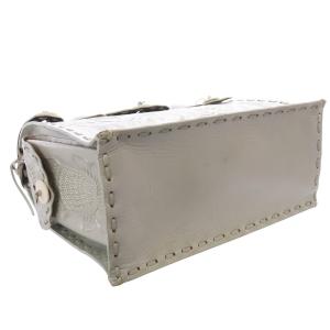 CARVING TRIBES Maestra トートバッグ ハンドバッグ レザー グレー /SR25